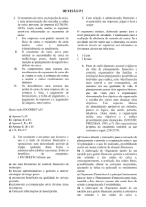 Revisão de Orçamento e Administração Financeira