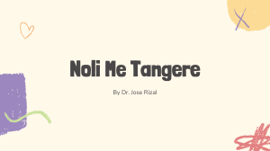 Noli Me Tangere: Jose Rizal's Novel Explained