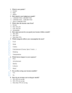 Student Financial Habits Questionnaire