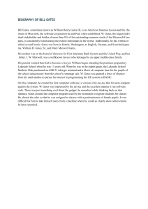 Biography of Bill Gates
