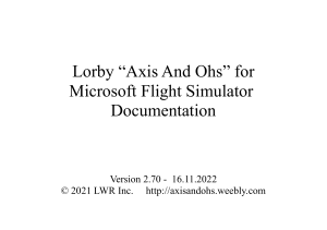 Axis And Ohs MSFS Documentation
