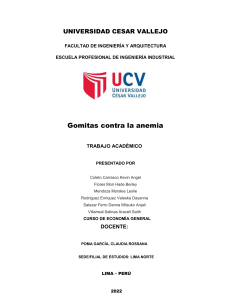 Gomitas contra la anemia: Estudio de caso