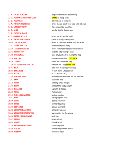Exercise List: Physical Education Movements & Techniques