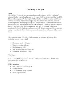Ms. Jaffi: Crohn's, DKA Case Study | Medical Management