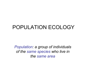 Population Ecology: Growth, Rates, and Human Impact
