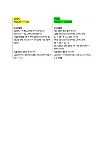 Salary vs Wages: Fixed vs Variable Pay