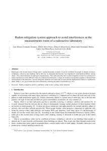 Radon Mitigation in Radioactive Labs: A Case Study