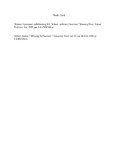 School Uniforms: Works Cited - Research Sources