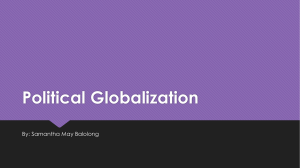 Political Globalization: Threats to Nation-States