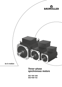 Three-Phase Synchronous Motors DS2-100-200 Tech Specs