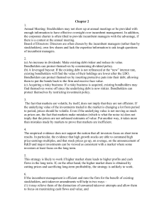Corporate Governance & Financial Management Chapter