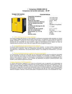 Compresor SIGMA ASD 30: Ficha Técnica