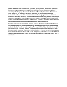 History of Accounting: Luca Pacioli & Double-Entry System