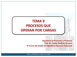 Procesos por Cargas: Ingeniería Química Industrial