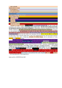 Tuscany Literary Analysis: Metaphors & Imagery