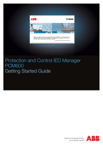 PCM600 Getting Started Guide | Protection & Control IED Manager