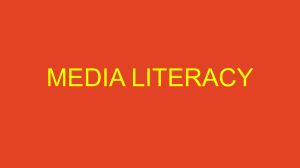 Media Literacy: Deconstructing TV Dramas