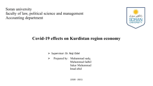 COVID-19 Impact on Kurdistan Economy