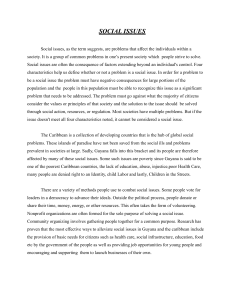 Social Issues in the Caribbean: Problems and Solutions