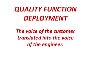 Quality Function Deployment (QFD) Explained