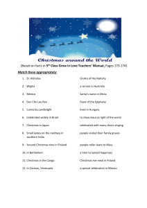 Christmas Around the World Worksheet