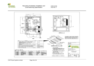 Secondary Substation Installation Specification