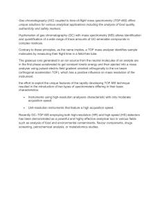 GC-TOF-MS: Food Analysis & Environmental Contaminants