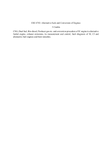 Alternative Fuels & Engine Conversion Course Description
