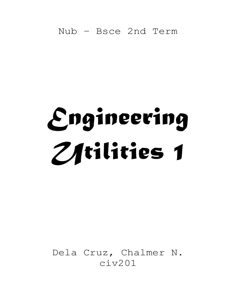 Engineering Utilities 1: Electrical Terms & Definitions