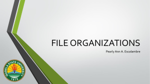File Organizations & Information Systems Presentation