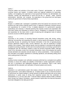Public Finance & Accounting Document