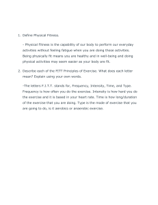 Physical Fitness & FITT Principles Explained
