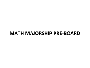 Math Pre-Board Exam Questions