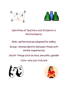 Teacher & Student Identities in Ratchetdemic
