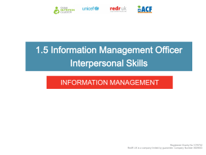 Interpersonal Skills for Information Management Officers