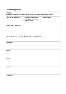Story Planning Graphic Organizer