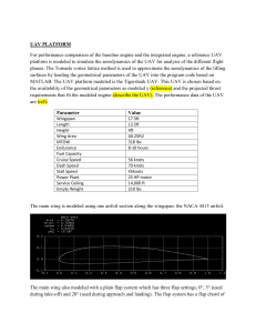 UAV Aerodynamic Modeling with Tornado VLM