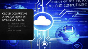 Cloud Computing Applications in Everyday Life