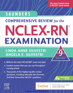 NCLEX-RN Exam Review: Saunders Comprehensive Guide, 9th Edition
