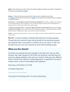 Splunk Data Onboarding Assignment