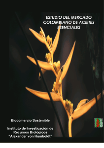 Estudio del Mercado Colombiano de Aceites Esenciales