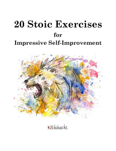 20 Stoic Exercises for Self-Improvement