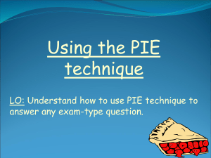 PIE Technique: Answering Exam Questions Effectively