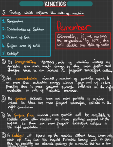 Kinetics: Factors Affecting Reaction Rates