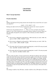 Options & Futures Practice Questions with Solutions
