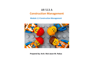 Construction Management: Project Values & Key Concepts