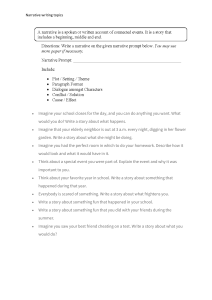 Narrative Writing Prompts for Students
