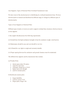 Electrical Poles & Line Supports: Types & Requirements