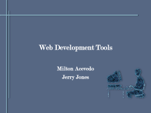 Web Development Tools: FrontPage, GoLive, Dreamweaver