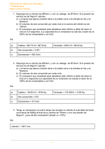 Ejercicios de Cálculo Neumático para Mecatrónica